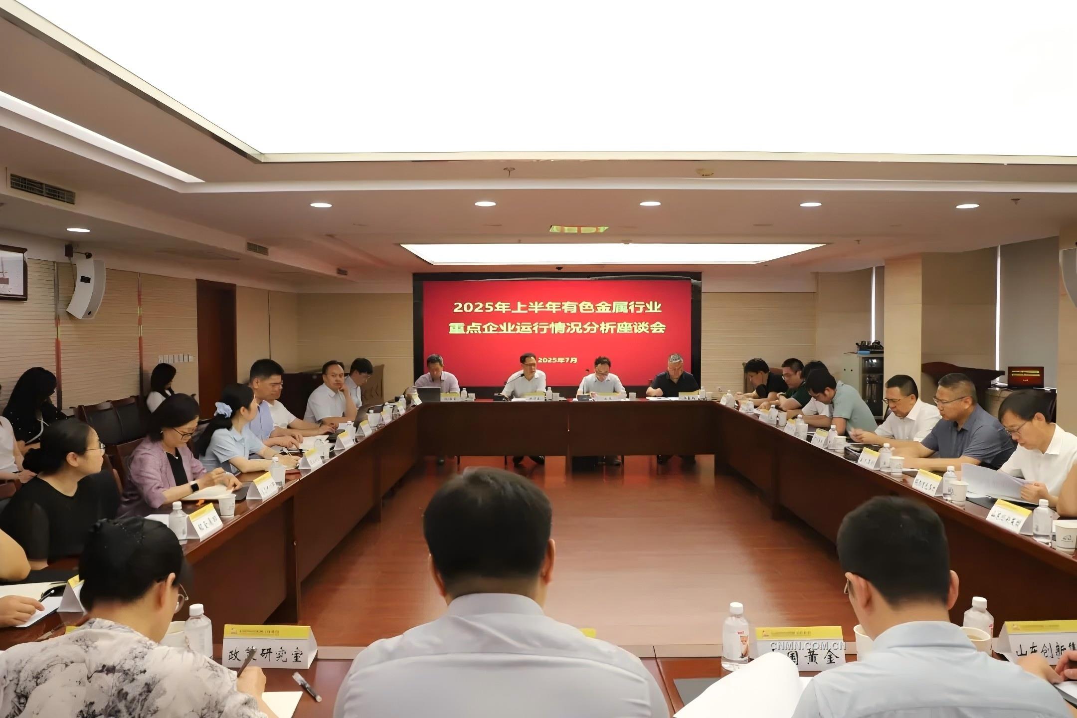 2025年上半年有色金屬行業(yè)重點企業(yè)運行情況分析座談會召開