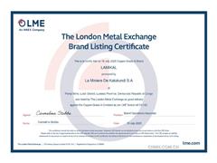 北方礦業(yè)LAMIKAL陰極銅通過LME注冊